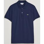 Marineblaue Bestickte Kurzärmelige Lacoste Kurzarm-Poloshirts für Herren Größe 3 XL 