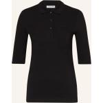 Schwarze 3/4-ärmelige Lacoste Damenpoloshirts & Damenpolohemden aus Baumwolle Größe XS 