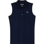 Marineblaue Lacoste Damenpoloshirts & Damenpolohemden aus Polyester Größe M 