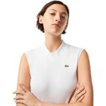 Weiße Lacoste Damenpoloshirts & Damenpolohemden aus Baumwolle Größe XS 