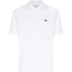 Reduzierte Weiße Kurzärmelige Lacoste White Kurzarm-Poloshirts aus Baumwolle für Herren Größe 3 XL 