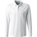 Weiße Langärmelige Lacoste Langarm-Poloshirts mit Knopf aus Baumwolle für Herren Größe M für den für den Frühling 