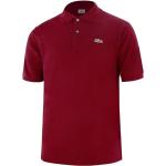 Rote Unifarbene Lacoste Herrenpoloshirts & Herrenpolohemden aus Baumwolle Größe S 