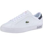 Weiße Lacoste Low Sneaker aus Leder Leicht für Herren Größe 42,5 