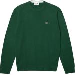 Grüne Lacoste Rundhals-Ausschnitt Wollpullover aus Wolle mit Kapuze für Herren Größe XL 
