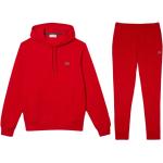 Lacoste, Roter Herren Kapuzen-Trainingsanzug Red, Herren, Größe: S