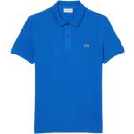 Reduzierte Blaue Kurzärmelige Lacoste Kurzarm-Poloshirts aus Baumwolle für Damen Größe XL 