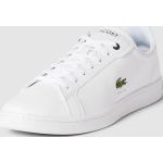 Weiße Lacoste Low Sneaker mit Schnürsenkel für Herren Größe 42 