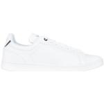 Weiße Lacoste Low Sneaker mit Schnürsenkel aus Leder für Herren Größe 42,5 