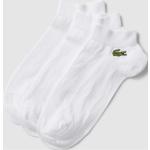 Weiße Unifarbene Lacoste Herrensocken & Herrenstrümpfe aus Baumwollmischung Größe 43 3-teilig 