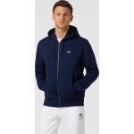 Marineblaue Unifarbene Lacoste Zip Hoodies & Sweatjacken aus Baumwolle mit Kapuze für Herren Größe 3 XL 