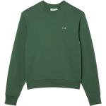 Grüne Color Blocking Lacoste Rundhals-Ausschnitt Damensweatshirts aus Fleece Größe L 