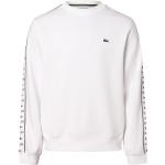 Weiße Unifarbene Lacoste Rundhals-Ausschnitt Herrensweatshirts Größe XS 