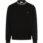 Schwarze Unifarbene Lacoste Rundhals-Ausschnitt Herrensweatshirts 
