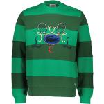 Reduzierte Grüne Bestickte Lacoste Rundhals-Ausschnitt Herrensweatshirts aus Baumwolle Größe S 
