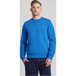 Blaue Lacoste Herrensweatshirts aus Baumwolle Größe L 