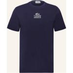Reduzierte Dunkelblaue Lacoste T-Shirts aus Jersey für Herren Übergrößen 