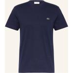 Dunkelblaue Lacoste T-Shirts aus Jersey für Herren Übergrößen 