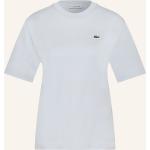 Hellblaue Lacoste T-Shirts aus Baumwolle für Damen Größe S 