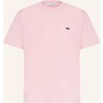Rosa Lacoste T-Shirts aus Baumwolle für Herren Größe XXL 