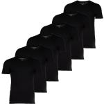 Reduzierte Schwarze Unifarbene Lacoste V-Ausschnitt T-Shirts für Herren Größe XL 6-teilig 