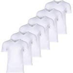 Reduzierte Weiße Unifarbene Lacoste V-Ausschnitt T-Shirts für Herren Größe XXL 6-teilig 