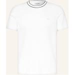 Weiße Lacoste T-Shirts aus Baumwolle für Herren Übergrößen 