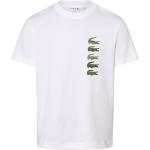 Reduzierte Weiße Lacoste Rundhals-Ausschnitt T-Shirts für Herren Größe XL 