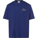 Reduzierte Blaue Unifarbene Lacoste Rundhals-Ausschnitt T-Shirts für Herren Größe L 