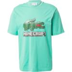 Grüne Kurzärmelige Lacoste Minecraft Rundhals-Ausschnitt T-Shirts für Herren Größe XS 
