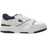 Weiße Lacoste White Low Sneaker mit Schnürsenkel aus Leder für Herren Größe 44 