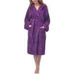 Violette Ladeheid Bademäntel mit Kapuze aus Frottee mit Kapuze für Damen Größe XL 