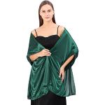 Dunkelgrüne Elegante Pashmina-Schals aus Seide für Damen für den für den Sommer 