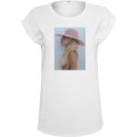 Weiße Urban Classics Lady Gaga T-Shirts mit Insekten-Motiv aus Baumwolle für Damen Größe M 