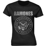 Schwarze Punk Ramones Damenbandshirts Größe XL 