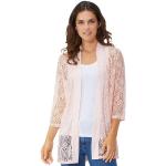 Rosa Unifarbene Blusenjacken aus Polyamid für Damen Größe XXL 