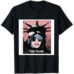 Schwarze Lady Gaga T-Shirts mit Freiheitsstatue-Motiv für Herren Größe S 