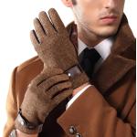 JAMES HAWK Lederhandschuhe Herren für Auto S - Leder Autofahrer Handschuhe  mit Touchscreen-Technologie, Driving Gloves Men - Braun : : Fashion