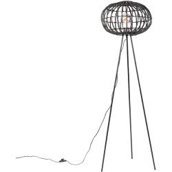 Ländliche Stehlampe Stativ schwarz 40 cm - Canna Landhaus / Vintage E27 Innenbeleuchtung