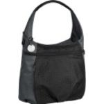 Schwarze Lässig Hobo Bags mit Reißverschluss 
