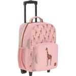 Rosa Motiv Lässig Kunststoffkoffer 22l mit Giraffen-Motiv mit Reißverschluss für Mädchen 