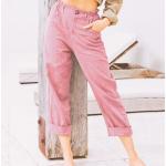 Pinke Unifarbene Sportliche Freizeithosen für Damen Größe XL 
