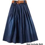 Maxi Lange Jeansröcke aus Denim für Damen Größe 5 XL für Partys für den für den Sommer 