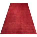 Reduzierte Bordeauxrote Carpet City Läufer aus Microfaser 