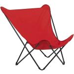 Reduzierte Rote Lafuma Mobilier Liegestühle aus Stahl klappbar Breite 50-100cm, Höhe 50-100cm, Tiefe 50-100cm 