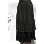 Schwarze Festliche Röcke mit Volants für Damen 