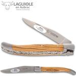 Laguiole Aubrac Taschenmesser Olivenholz L0711OLIF Doppelplatine 11 cm Messer
