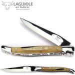 Laguiole en Aubrac Taschenmesser 12 cm Widderhorn Messer - Klinge Brut de Forge  
