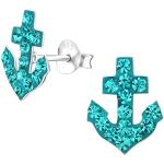 Silberne Maritime Schmetterling Ohrringe mit Eulenmotiv für Kinder für Zeremonien 