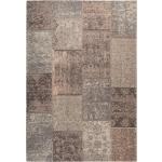 Braune Moderne Lalee Patchwork Teppiche aus Baumwollmischung 160x230 